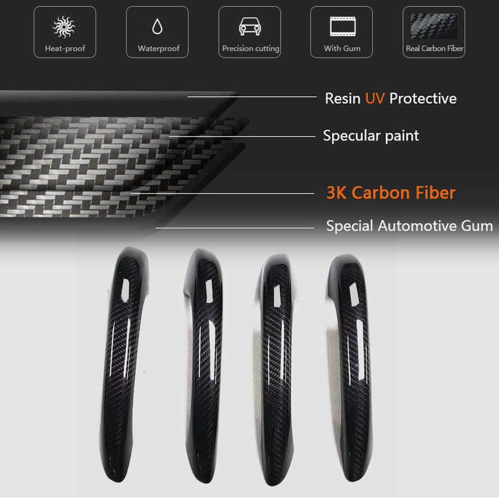 Carbon Door Handle Covers for Porsche Cayenne 2018- - image 5