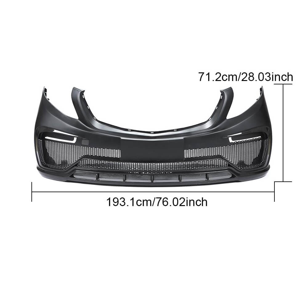 Front bumper V1 (2014-2019, Carbon) for Mercedes Vito / V-class W447 2014↗ year - image 5