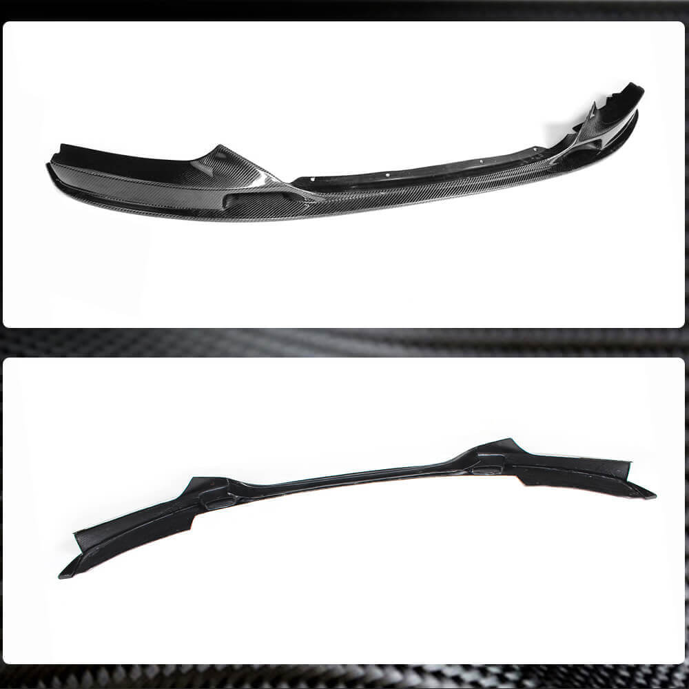 Front Bumper Lip Carbon Fiber V2 (for F22/F23 M Sport) for BMW 2 Series F22/23 2014-2021 - image 5