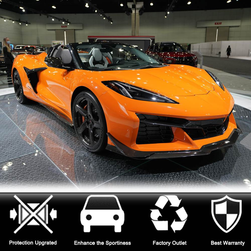 Rear bumper diffuser (for Z06, 2022-2024, Carbon) for Chevrolet Corvette C8 2019- - image 5