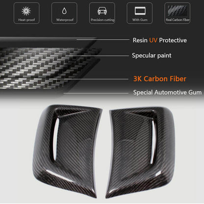 Covers on the front bumper (for AMG 2012-2014, Carbon) for Mercedes C-class W204 2007-2015 - image 5
