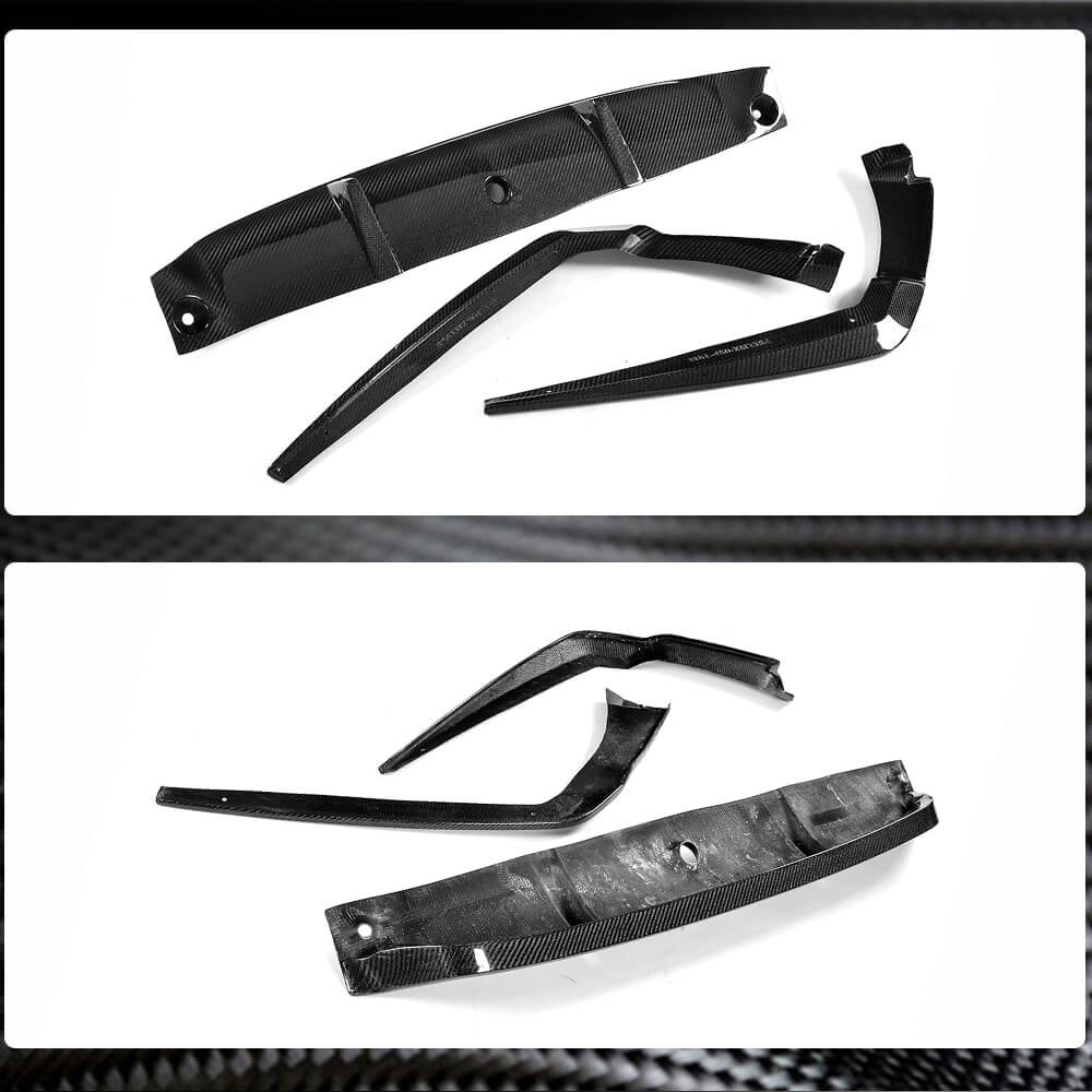 Rear Bumper Diffuser V6 (for M-Sport/M5 F90, Carbon) for BMW 5 Series G30/G31 2017-2023 - image 5