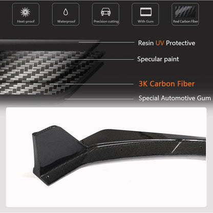 Lip V1 front bumper cover (2021-2023, Carbon) for Subaru BRZ 2021- - image 5