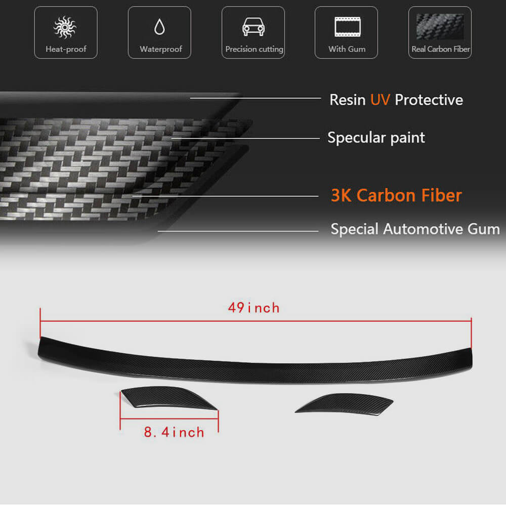 Spoiler Lip V4 (Carbon) for Audi A6 C7 2011-2017 - image 5