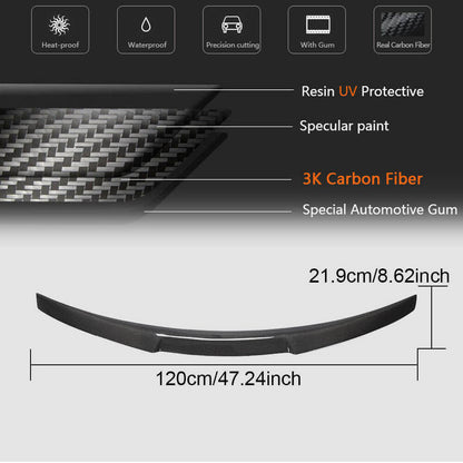 Spoiler V1 (for Base 2011-2015, Carbon) for Audi A4 B8 2007-2015 - image 5