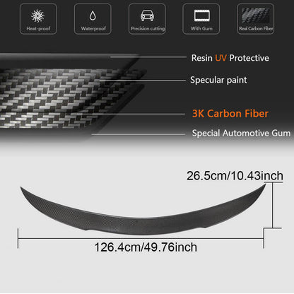 Spoiler V12 (for SD 2015-2021, Carbon) for Mercedes C-сlass W205 2014-2021 - image 5