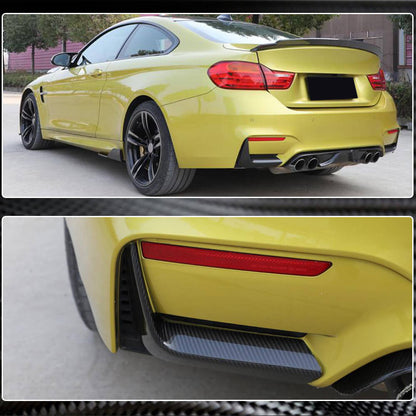 Rear Bumper Extensions Flap V1 (for F82/F83, Carbon) for BMW 4 Series F32/F33/F36 2012-2020 - image 5
