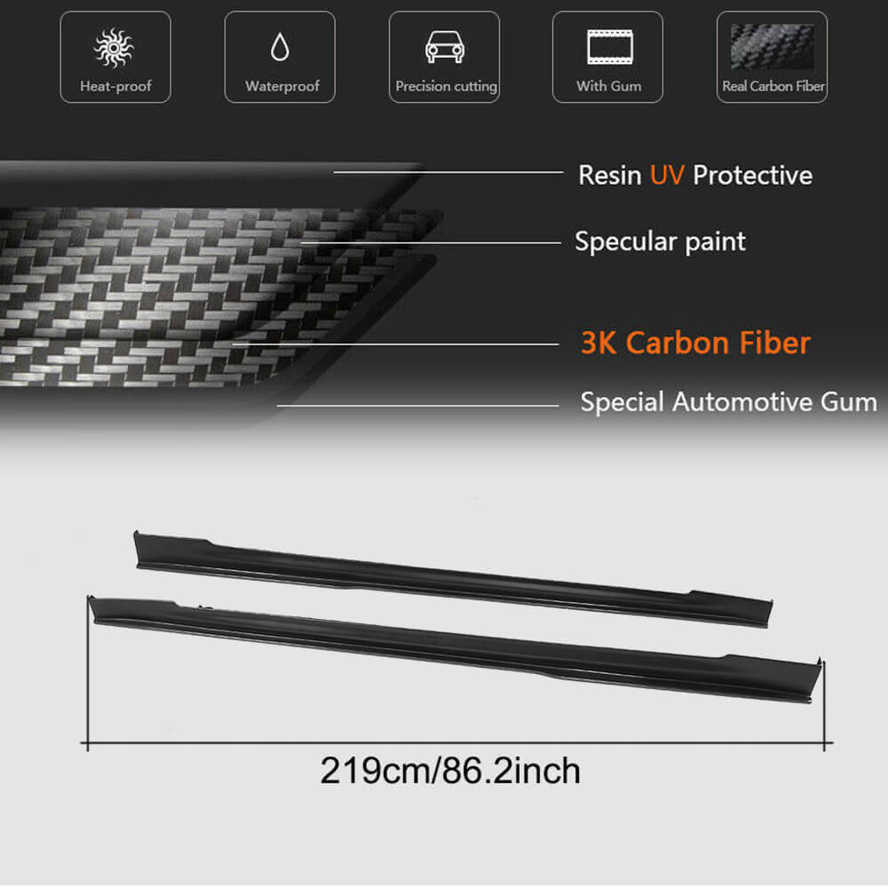 Carbon Door Sill Covers V3 (2014-2020) for Tesla Model S 2016- - image 5