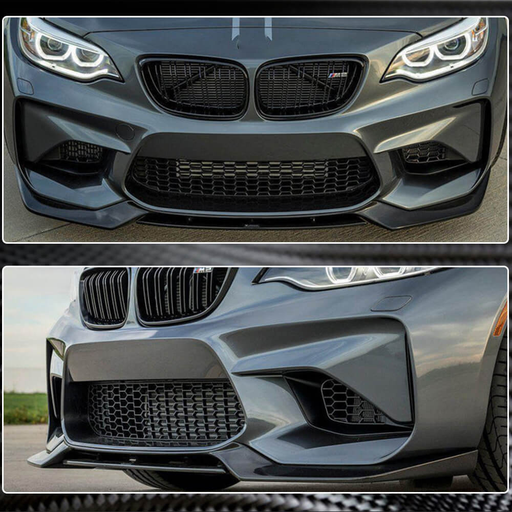 Front Lip V2 for F87 M2, Carbon for BMW 2 Series F22/23 2014-2021 - image 5
