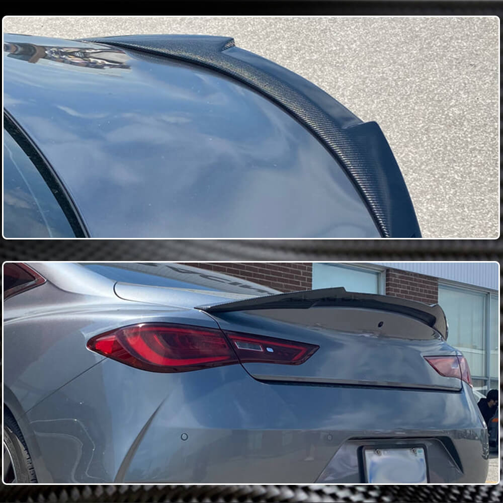 Spoiler V1 (for Q60 2016-2022, Carbon) for Infiniti Q50/Q60 2013-2024 - image 5