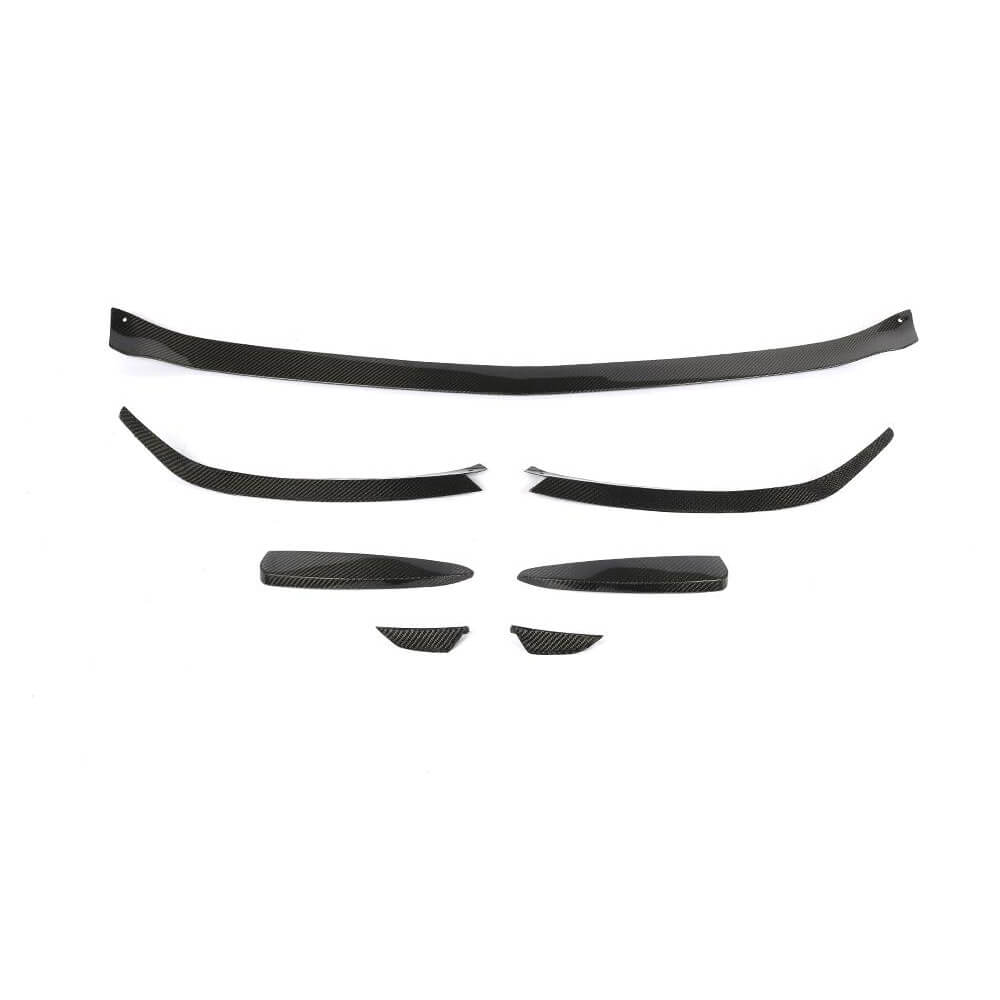 Front Bumper Lip V1 for AMG-Line SD 2018-2021 Carbon for Mercedes A-сlass W177 2018- - image 5