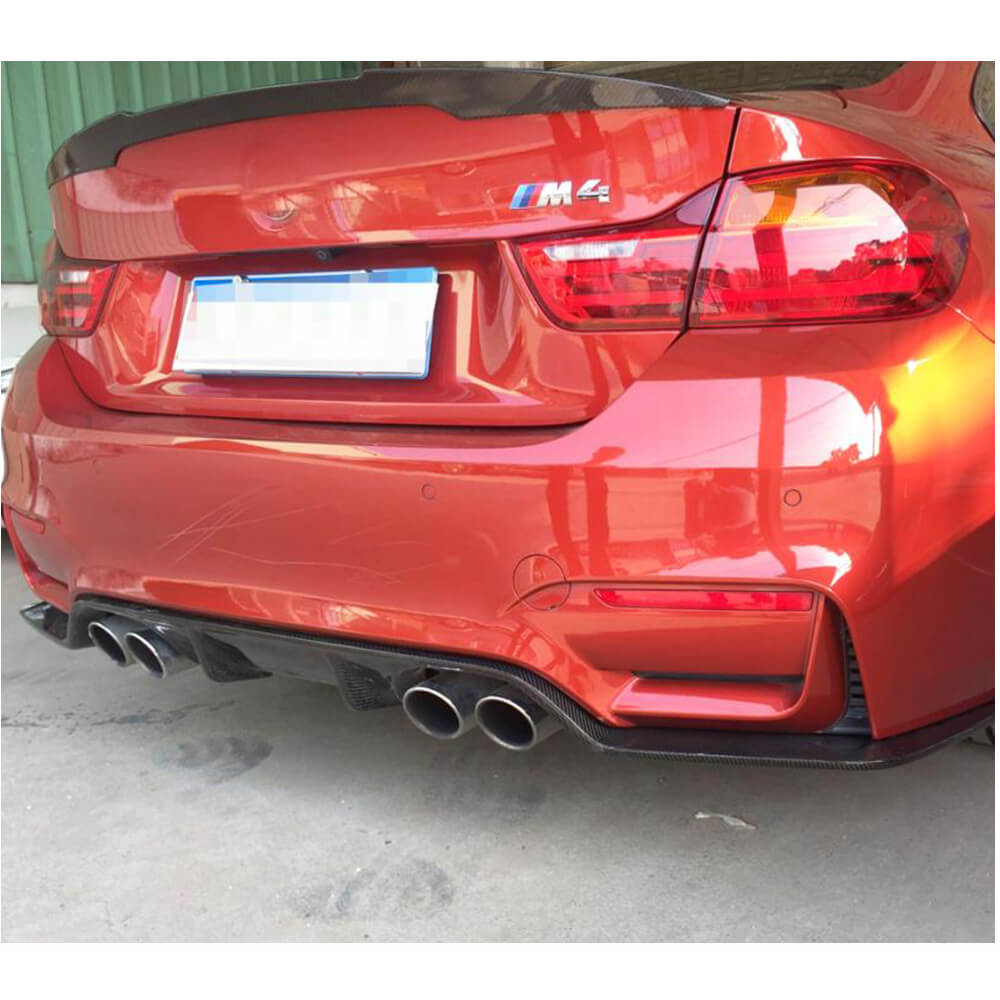 Rear Bumper Diffuser V3 (for F82/F83, Carbon) for BMW 4 Series F32/F33/F36 2012-2020 - image 5