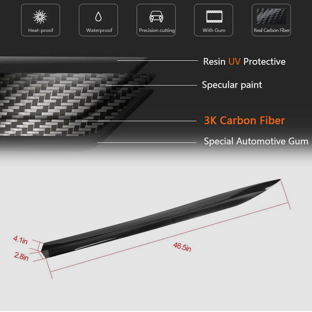 Side sills (for 2011-2015, Carbon) for Lexus GS 2011-2020 - image 5