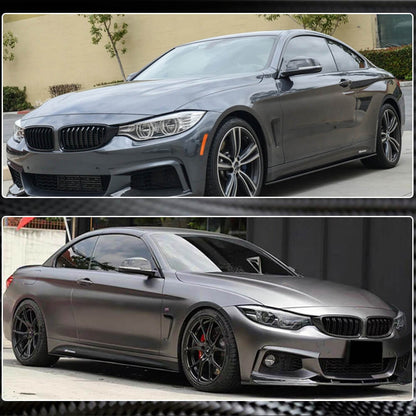 Side Skirt Extensions V2 (for F32/F33 M-Sport, Carbon) for BMW 4 Series F-32 2012-2020 - image 5
