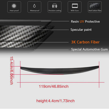 Spoiler V5 (for Coupe, Carbon) for Audi A5 2007-2015 - image 5