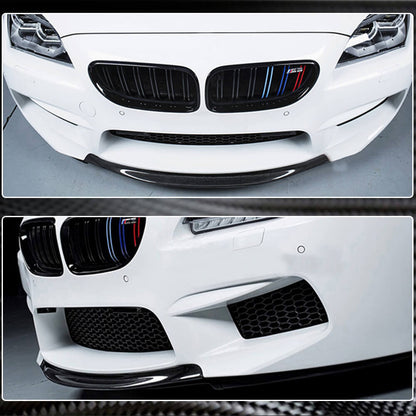 Front Bumper Lip Dry Carbon Fiber V6 for BMW 6 F12/F13/F06 2011-2015 - image 5