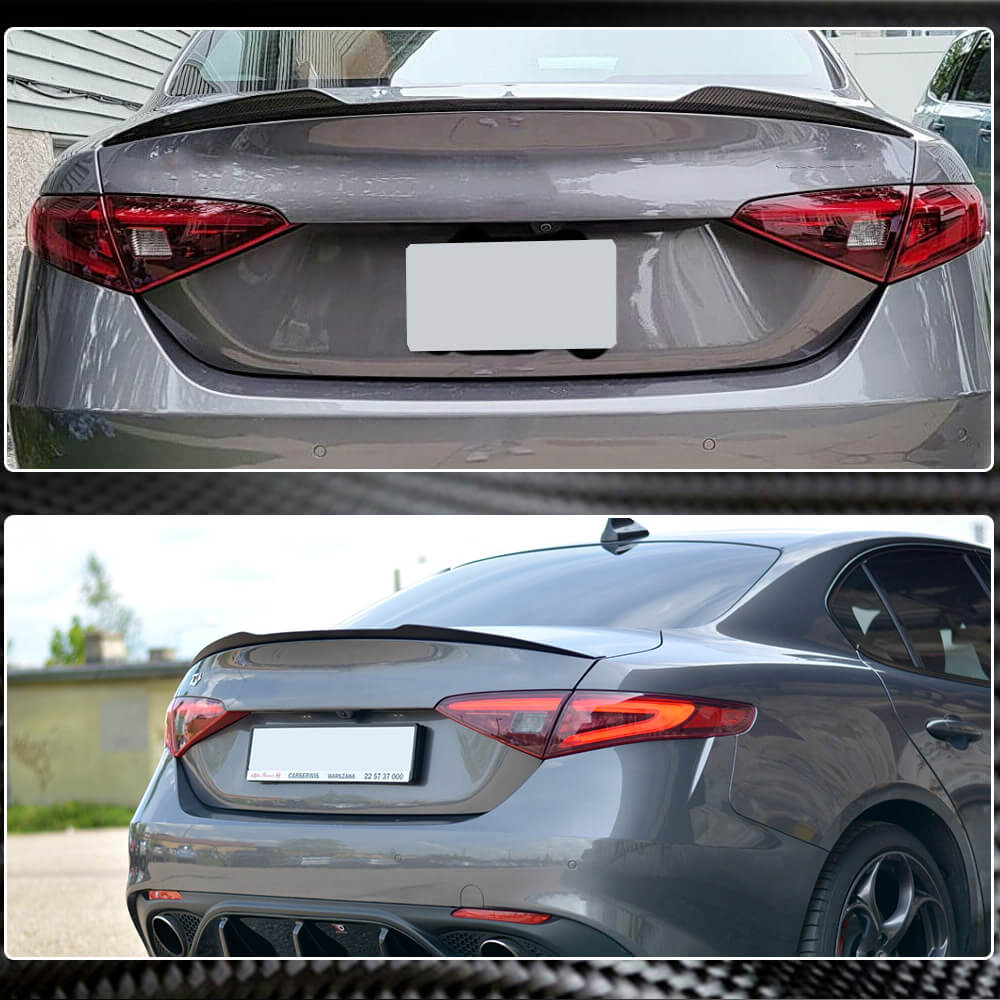 Spoiler V5 (Dry Carbon) for Alfa Romeo Giulia 2016-2022 - image 5