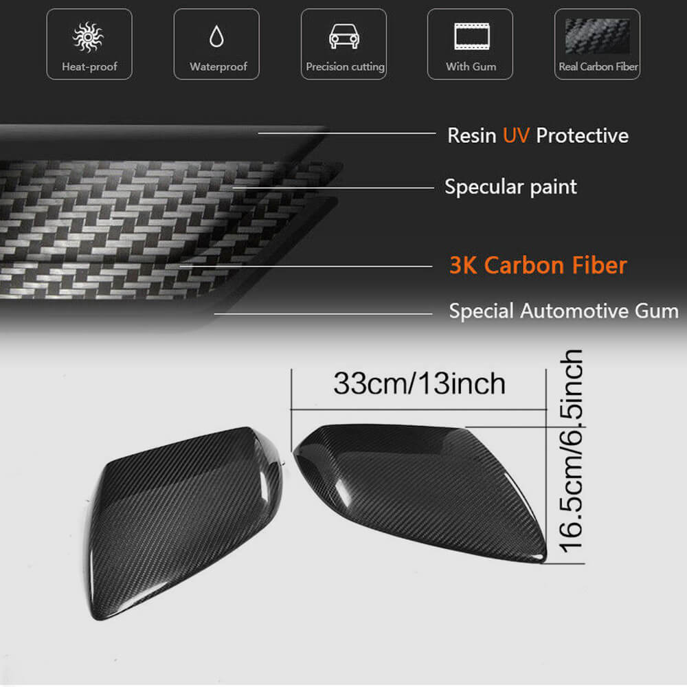 Carbon Mirror Covers for Lamborghini Huracan 2014- - image 5