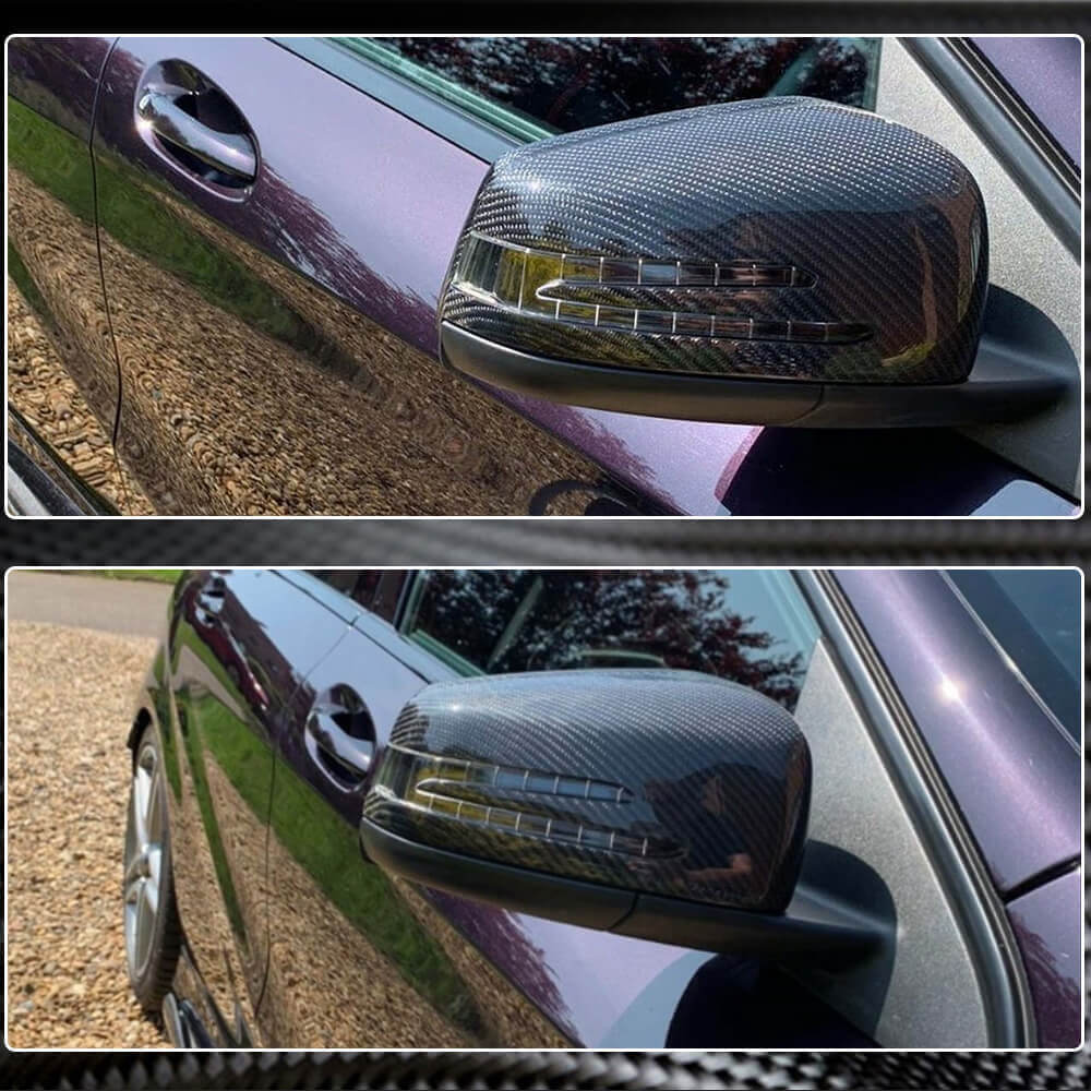 Carbon Mirror Covers for Mercedes C-class W204 2007-2015 - image 5