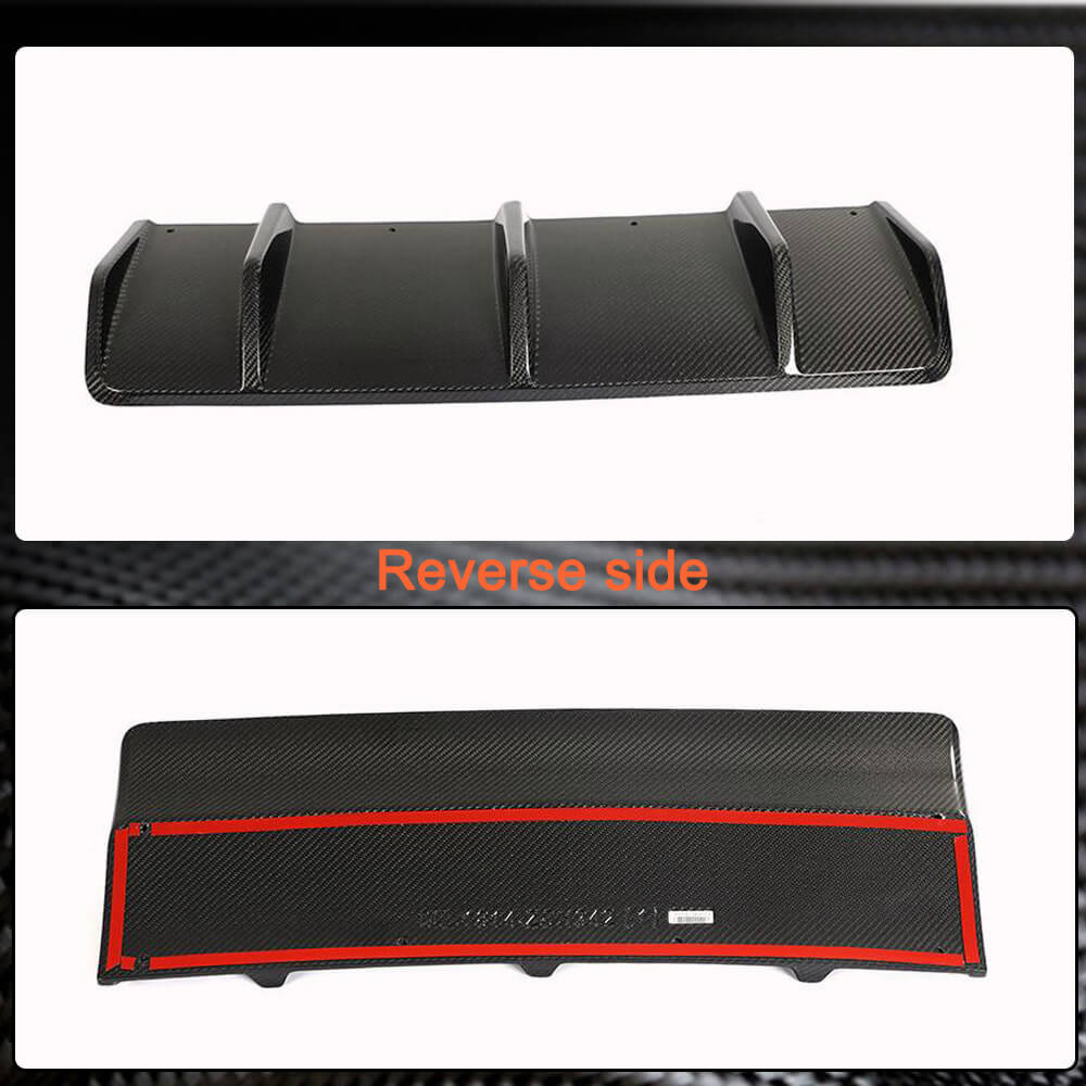 Rear Bumper Diffuser V1 (2021+, Carbon) for Porsche Macan 2014-2024 - image 5