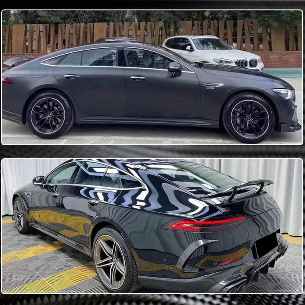 Side Skirts (for GT53 2018-2022, Dry Carbon) for Mercedes AMG GT 4 X290 2018- - image 5