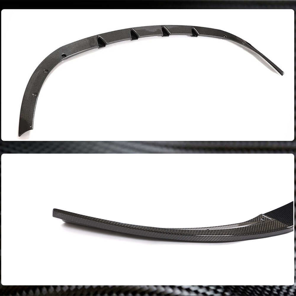 Front Bumper Lip Spoiler (for Base 2011-2014, Carbon) for BMW 6 F12/F13/F06 2011-2018 - image 5