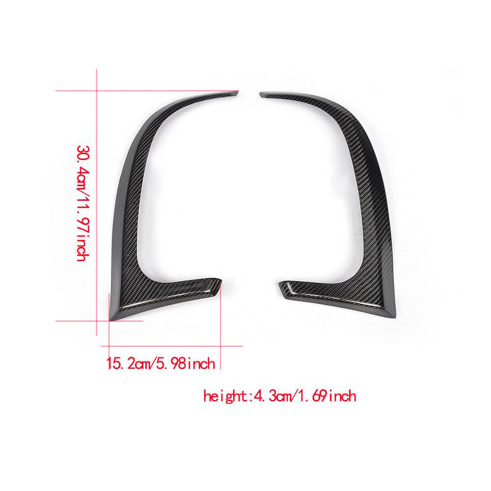 Covers on the rear bumper (for A45 AMG HB 2013-2015, Carbon) for Mercedes A-class W176 2012-2018 - image 5
