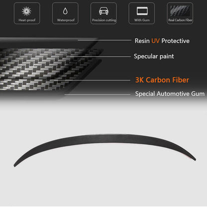 Rear Trunk Spoiler Carbon Fiber V2 for BMW X4 F-26 2014-2018 - image 5