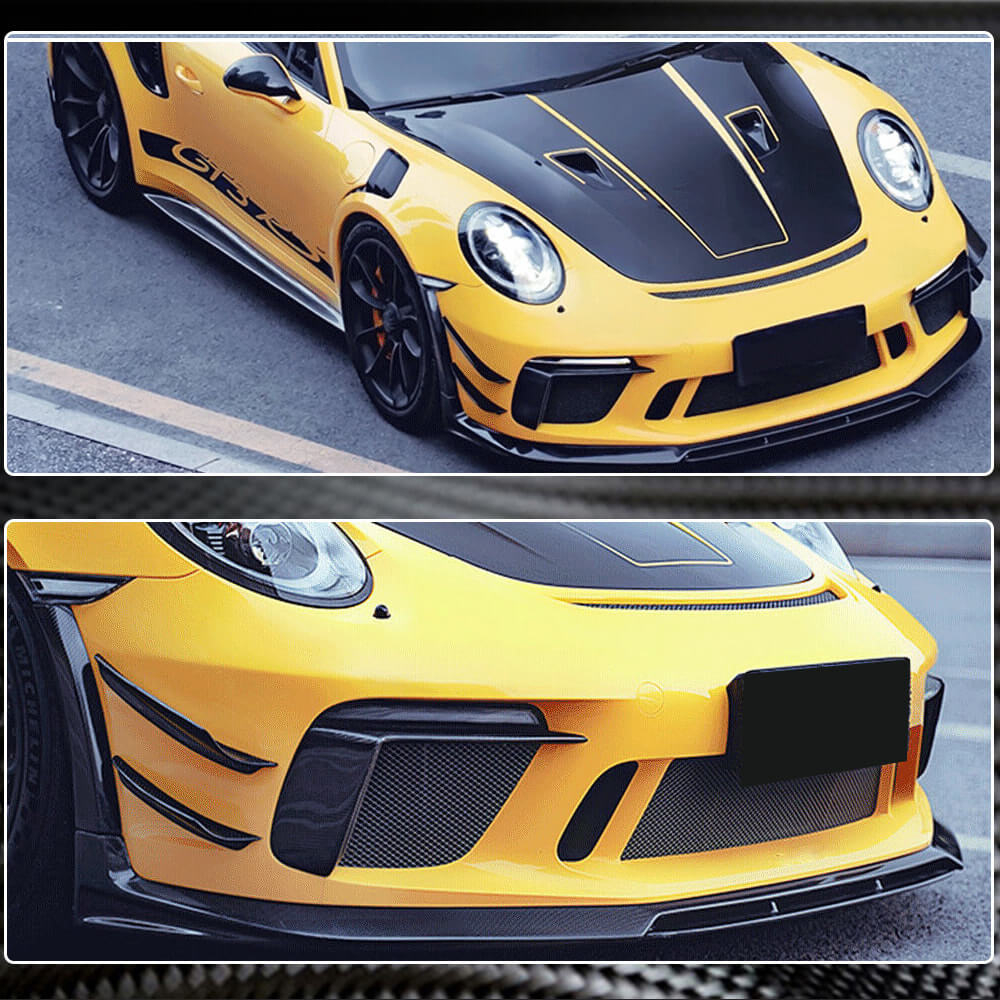 Covers on the front bumper V2 (for GT3 (RS) 2017-2019, Carbon) for Porsche 911 2012-2018 - image 5