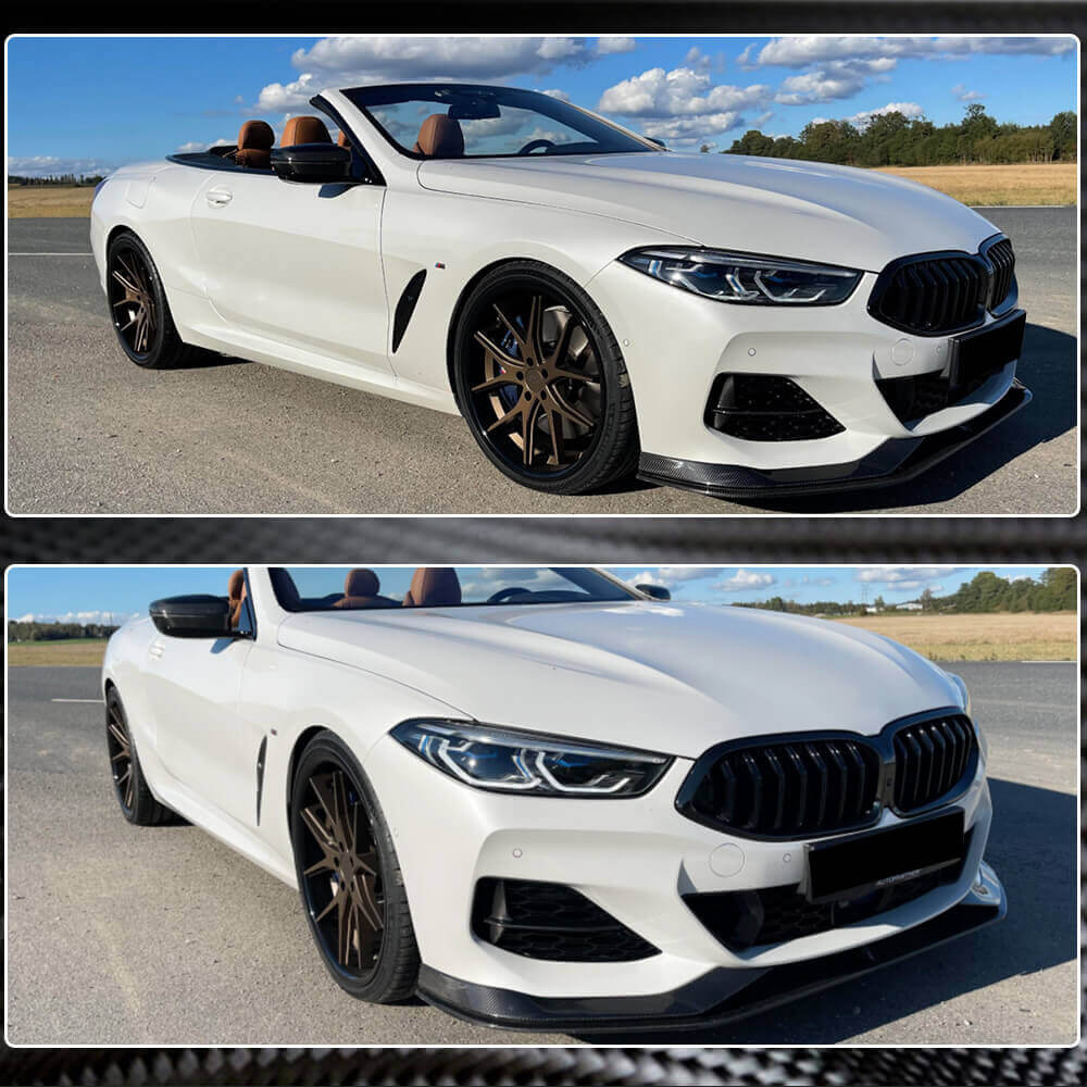 Front Bumper Lip V1 (for M-Sport, Carbon) for BMW 8 cерія G14/G15/G16 2018- - image 5