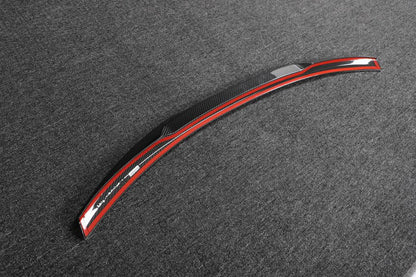Rear Trunk Spoiler Dry Carbon Fiber V10 (Coupe) for BMW 4 series F-32 2012-2020 - image 5