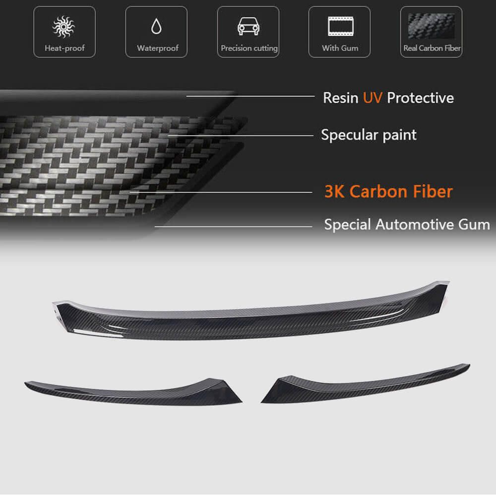 Front Bumper Lip V5 (for M-Sport, Carbon) for BMW 8 Series G14/G15/G16 2018- - image 5