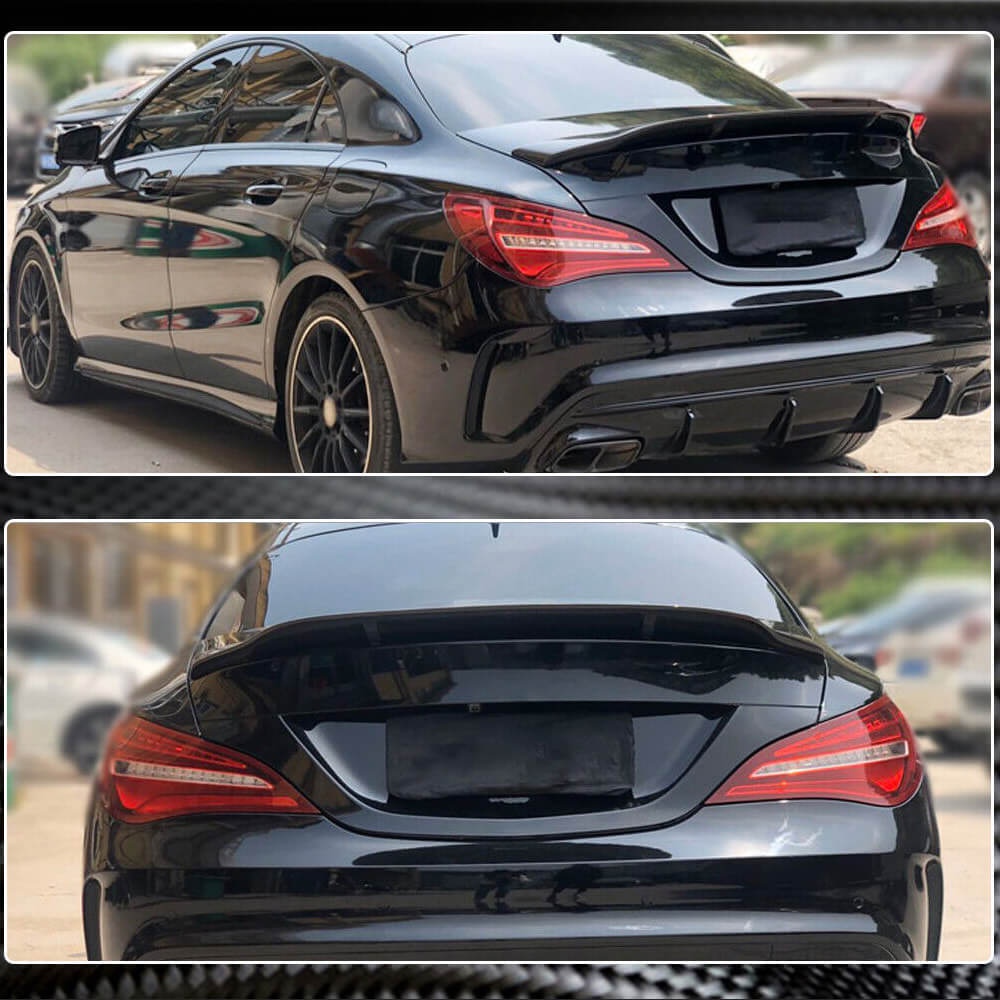 Spoiler V4 (SD, Carbon) for Mercedes CLA C117 2013-2019 - image 5