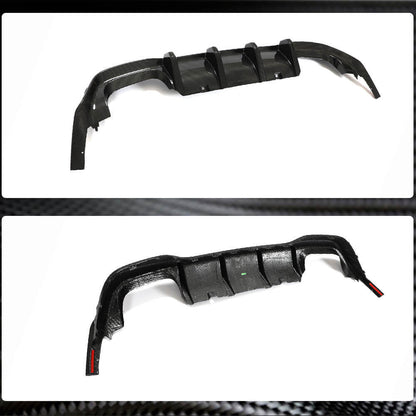 Rear Bumper Diffuser (for R HB, Dry Carbon) for Volkswagen Golf 8 2019- - image 5