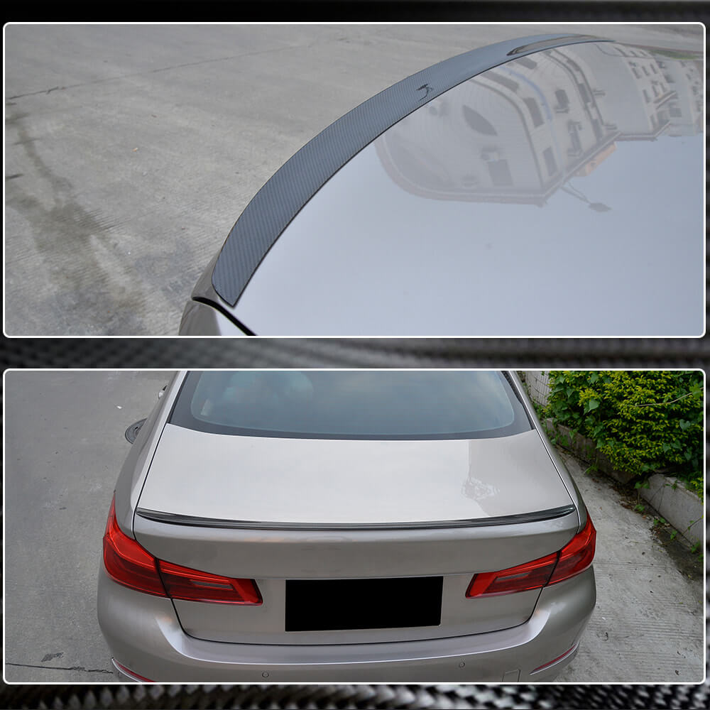 Rear Trunk Spoiler Carbon Fiber V9 (SD) for BMW 5 Series G30/31 2017-2023 - image 5