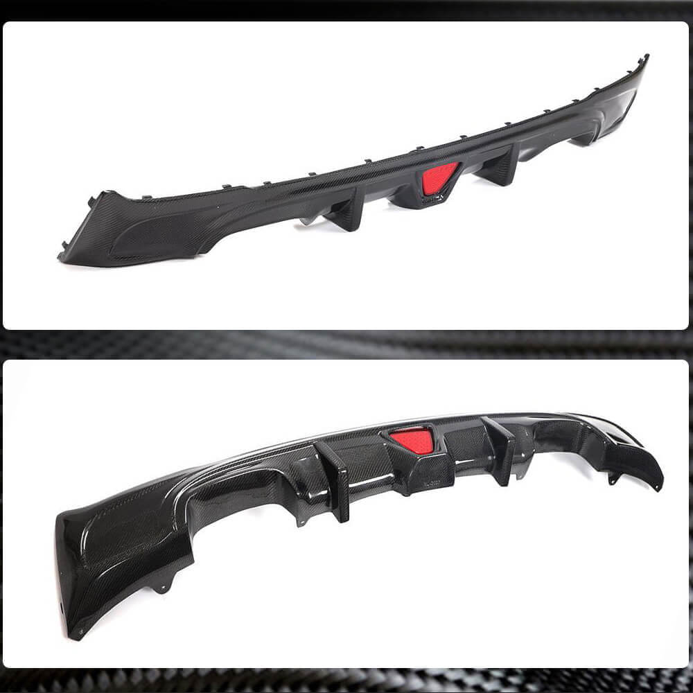Rear Bumper Diffuser Carbon Fiber V2 (for F22/F23 M Sport) for BMW 2 Series F22/23 2014-2021 - image 5