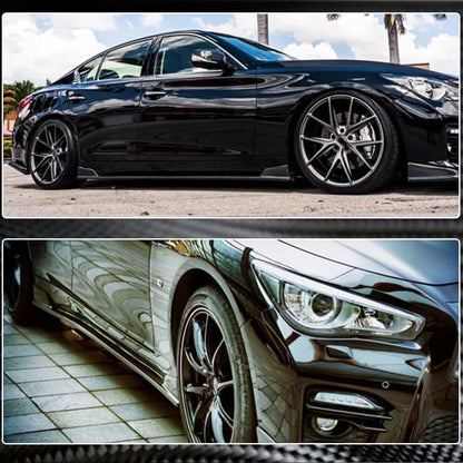 Side Skirts V1 (for Q50, Carbon) for Infiniti Q50/Q60 2013-2024 - image 5