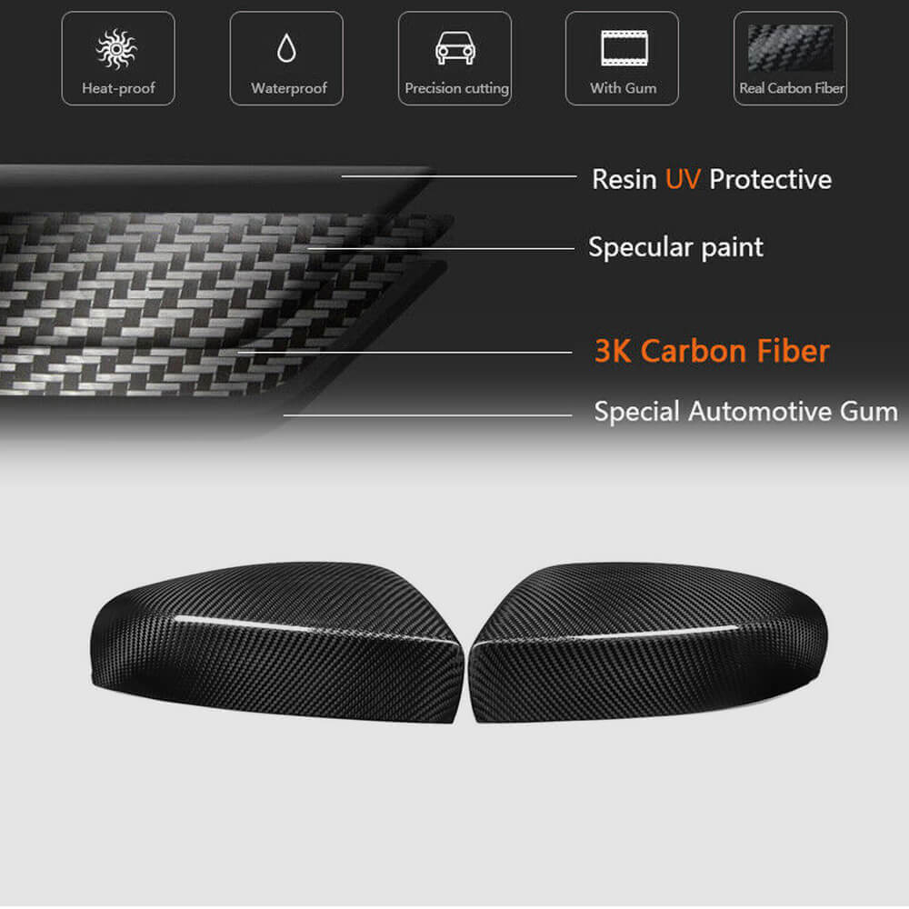 Mirror Covers (2018-2023, Carbon) for Maserati Quattroporte 2013-2023 - image 5