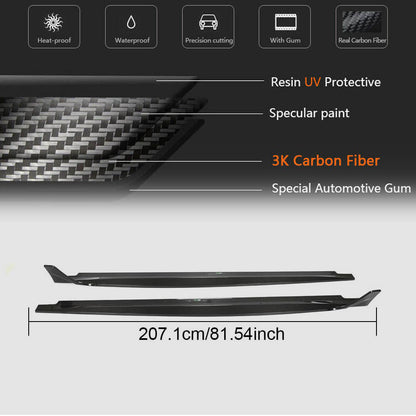 Side Skirts 2021-2025 V1 (for Sportback, Carbon) for Audi A5 2016-2025 - image 5