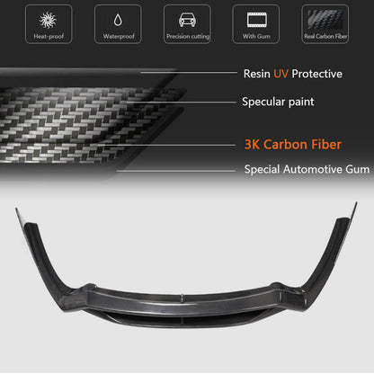 Lip front bumper cover (2012-2014, Carbon) for Ferrari F12 Berlinetta - image 5