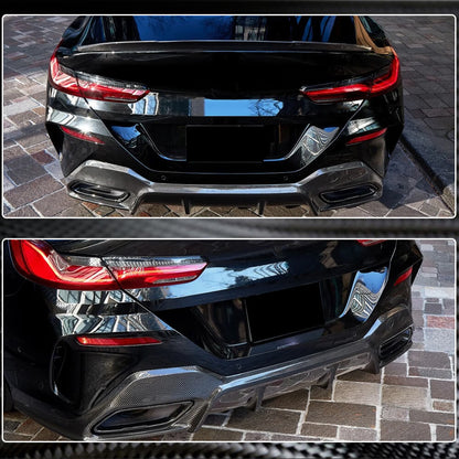 Rear Bumper Diffuser V2 (for G16 M-Sport, Carbon) for BMW 8 cерія G14/G15/G16 2018- - image 5