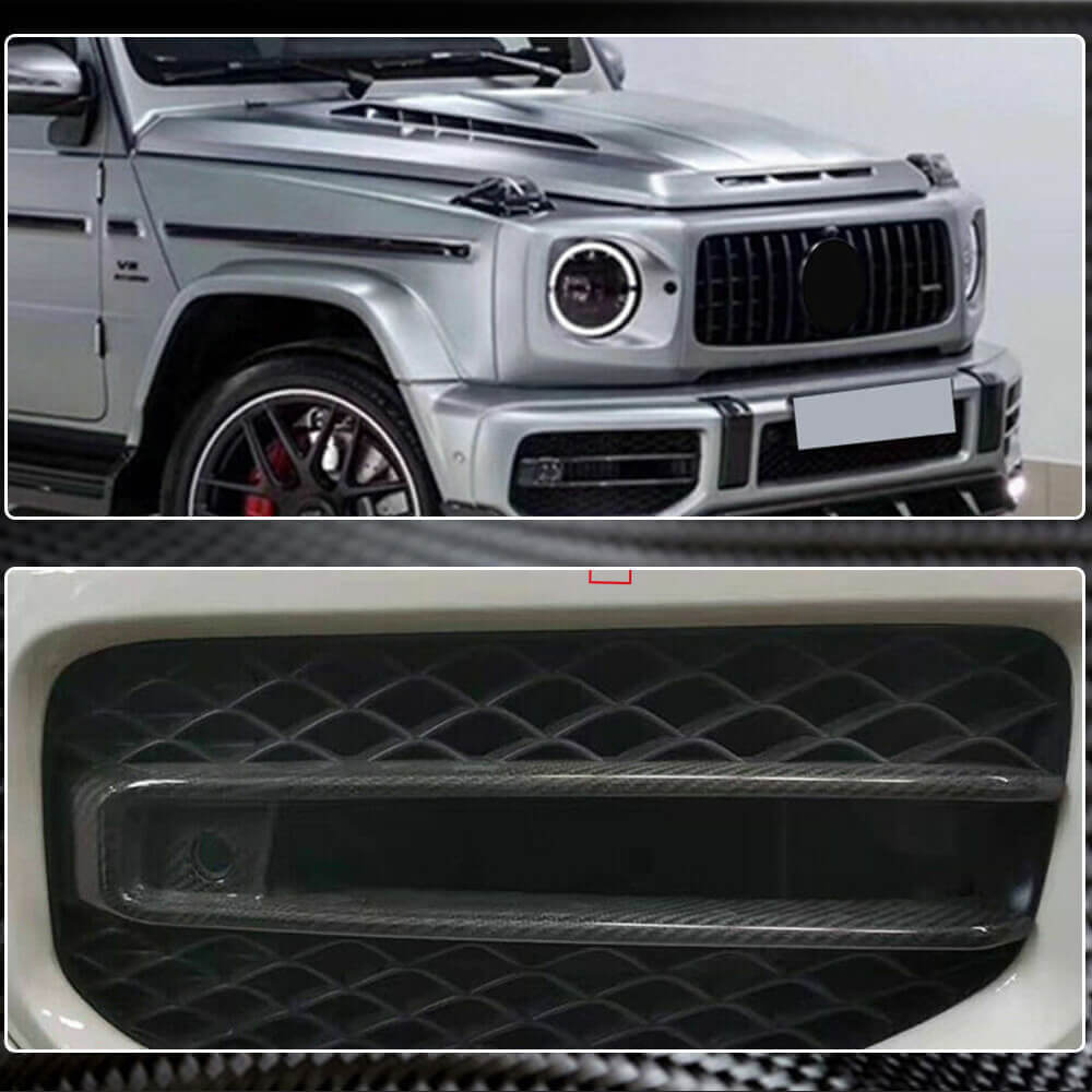 Covers for fog lights (for G63 AMG, Carbon) for Mercedes G class W463 2018-2024 - image 5