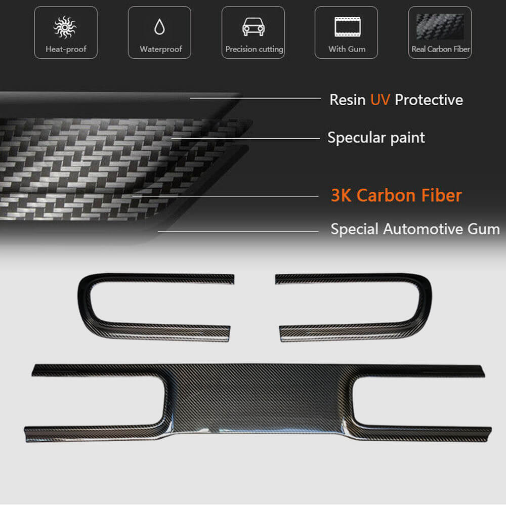 Cover on the trunk lid (2015-2023, Carbon) for Dodge Challenger 2008-2023 - image 5