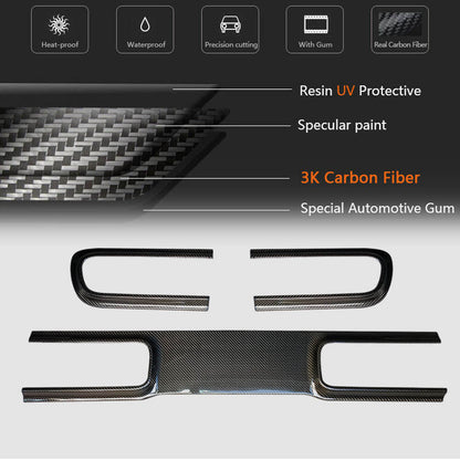 Cover on the trunk lid (2015-2023, Carbon) for Dodge Challenger 2008-2023 - image 5