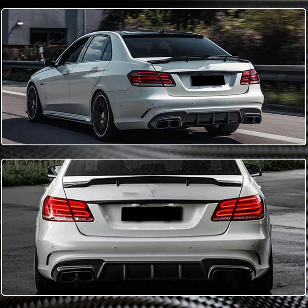 Rear bumper diffuser V1 (for E63 AMG 2013-2016, Carbon) for Mercedes E-class W212 2009-2016 - image 5