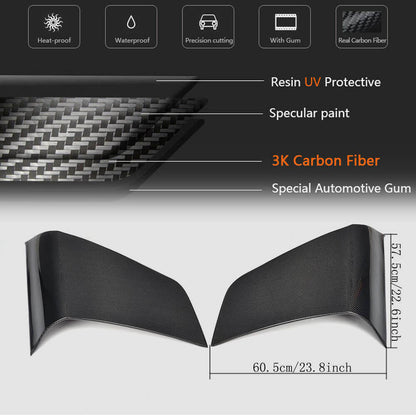 Carbon Rear Quarter Panel Covers (Coupe) for Audi ТТ 2006-2014 - image 6