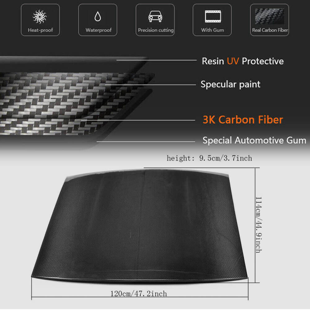 Roof cover (Carbon) for Ford Mustang 2015-2023 - image 5