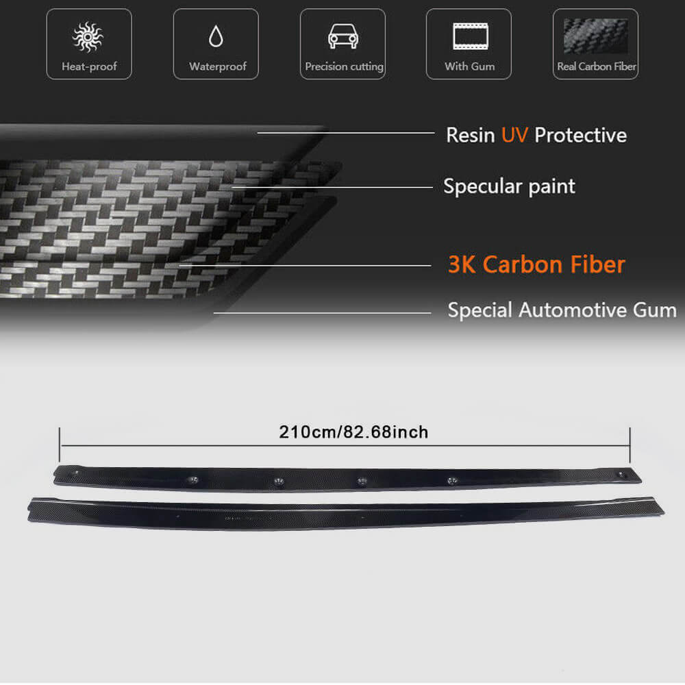 Side sills V2 (for Q50, Carbon) for Infiniti Q50/Q60 2013-2024 - image 5