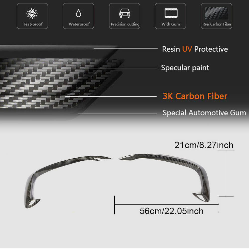 Fog light covers (for S-Line 2012-2015, Carbon) for Audi A5 2007-2015 - image 5