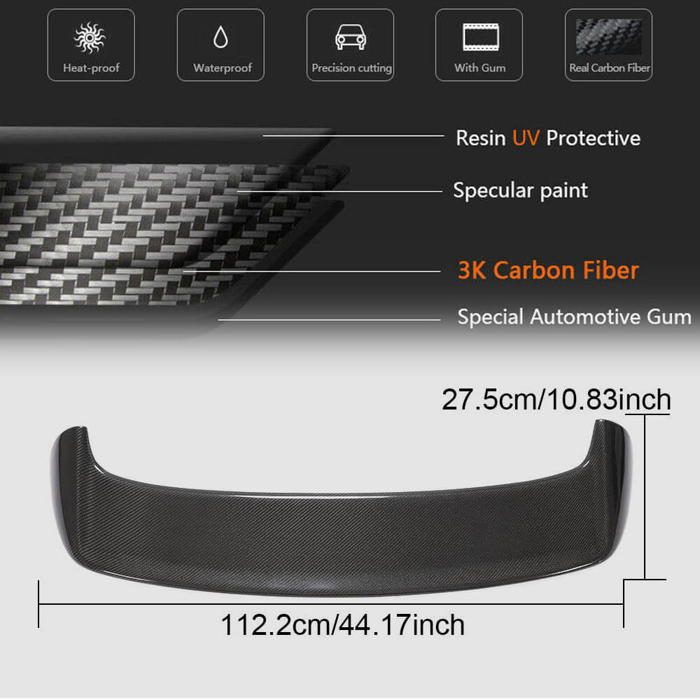 Spoiler V1 (for Base HB 2010-2013, Carbon) for Volkswagen Golf 6 - image 5